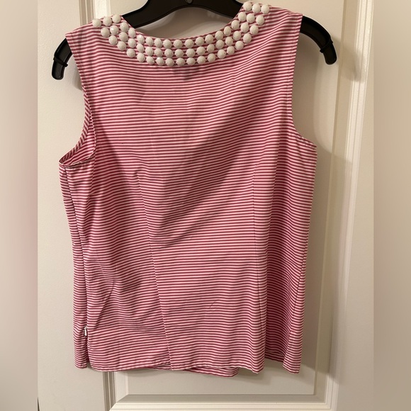 Talbots Pink Embellished Sleeveless Tank Top - Picture 4 of 7